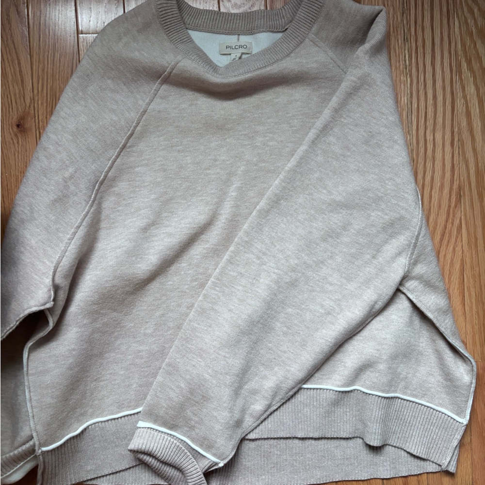 Anthropologie Pilcro Oaklyn cozy crewneck sweatshirt
